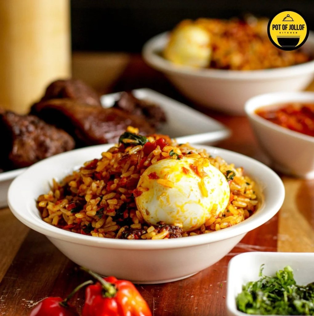 Native Jollof Rice with Egg